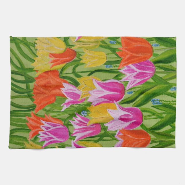 Tulips kökshandduk (Horisontell)