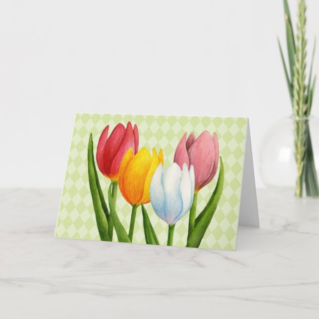 Tulips-kort vår helgkort (Framsida)