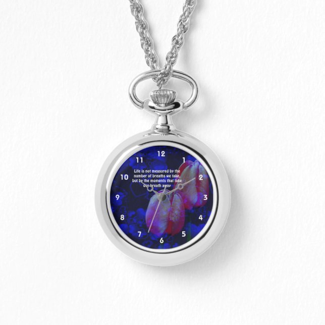 Tulips lyssnar på Livet Attitude inspirational Quo Armbandsur (Framsida)