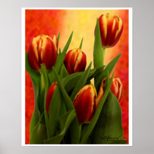 Tulips Mindre Wall Hanging Art MUSEUM Zazzle Poster