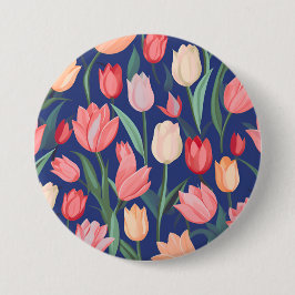 Tulips mönster knapp