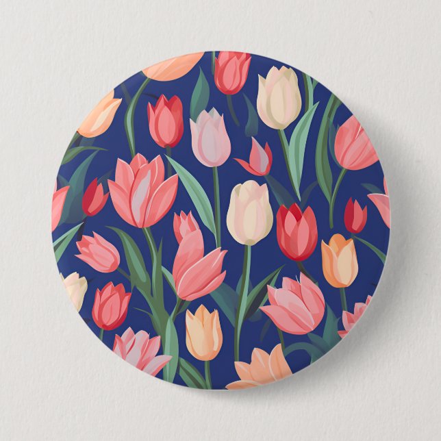 Tulips mönster knapp (Framsida)