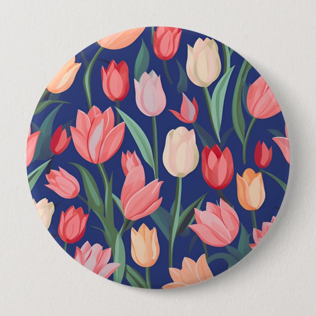 Tulips mönster knapp (Framsida)