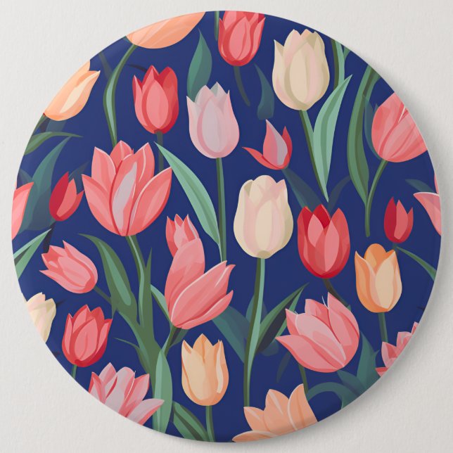 Tulips mönster knapp (Framsida)