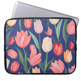Tulips mönster. laptop fodral