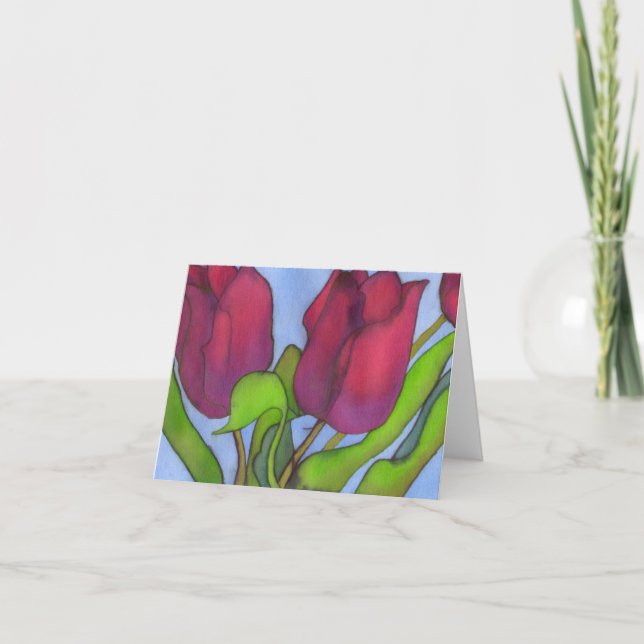 Tulips Notecard Kort (Framsida)