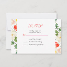 Tulips och Daffodils Vår bröllop OSA Kort