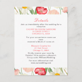 Tulips och Daffodils Vår bröllop Tilläggskort