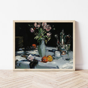 Tulips och kaffe Samuel John Peploe Poster