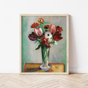 Tulips och Ranunculus   Henri Manguin Poster