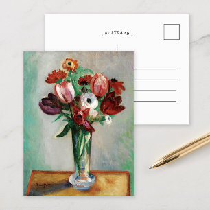 Tulips och Ranunculus   Henri Manguin Vykort