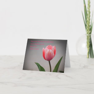 Tulips och skript kort