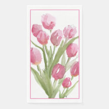 Tulips Papper Guest Towel