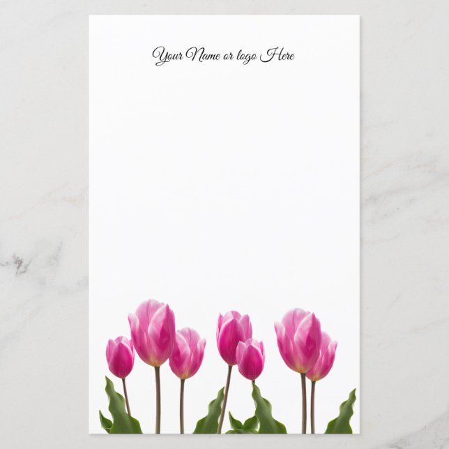 Tulips Personlig Stationery (Framsida)