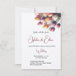 Tulips sommar och vår moderna inbjudningar