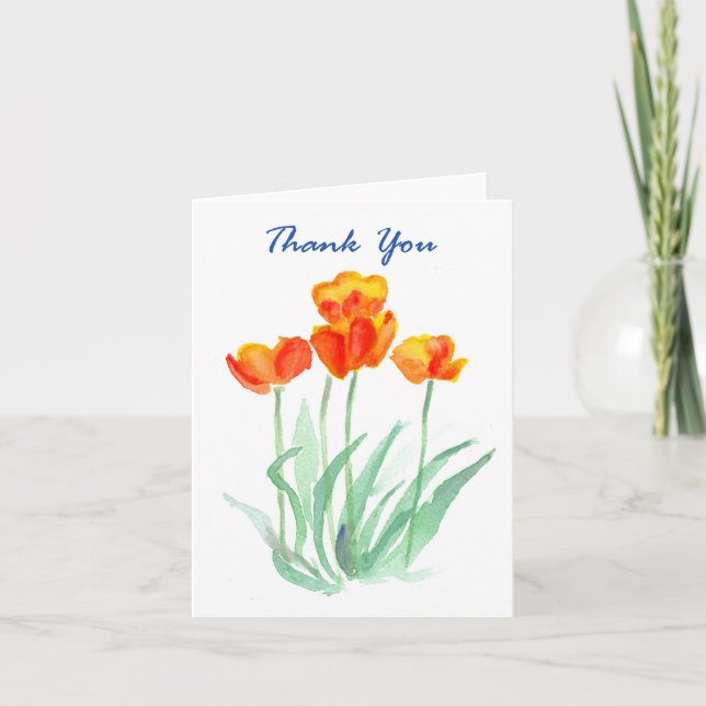 "Tulips" Tack Notecard (Framsida)
