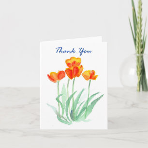 "Tulips" Tack Notecard Kort