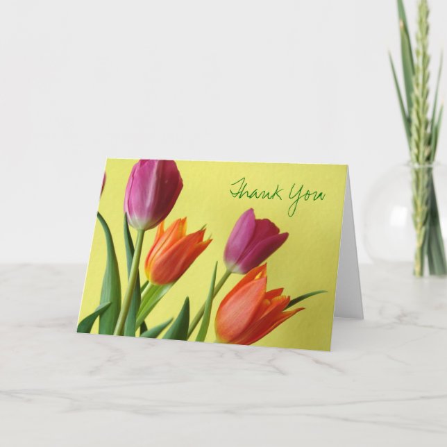 Tulips Tackkort Card (Framsida)