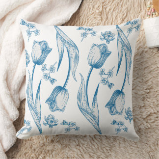 Tulips Throw Pillow Kudde
