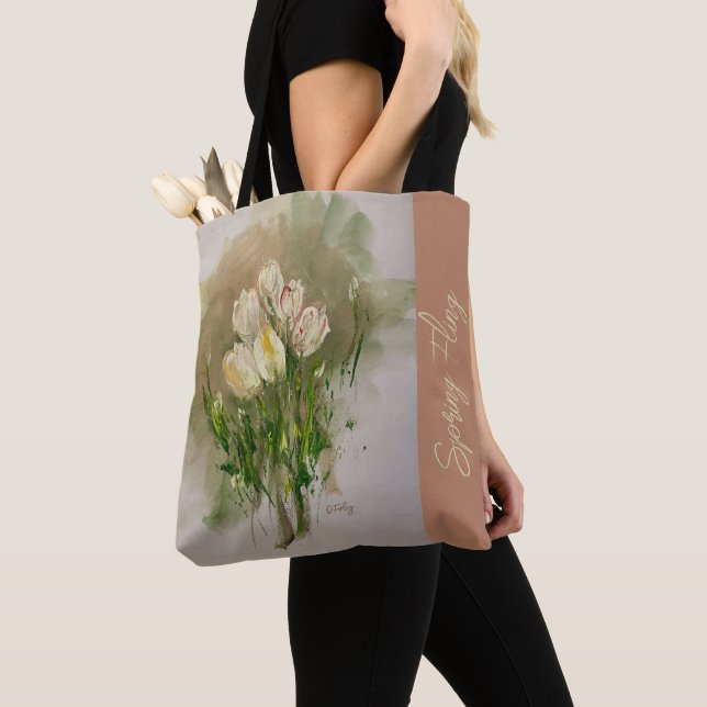 Tulips  Tote Bag Tygkasse (Närbild)