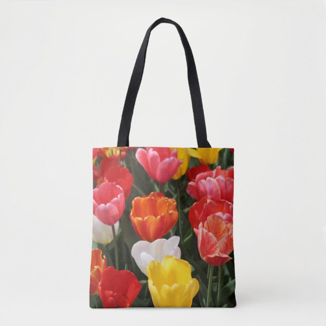Tulips Tote Bag Tygkasse (Framsida)
