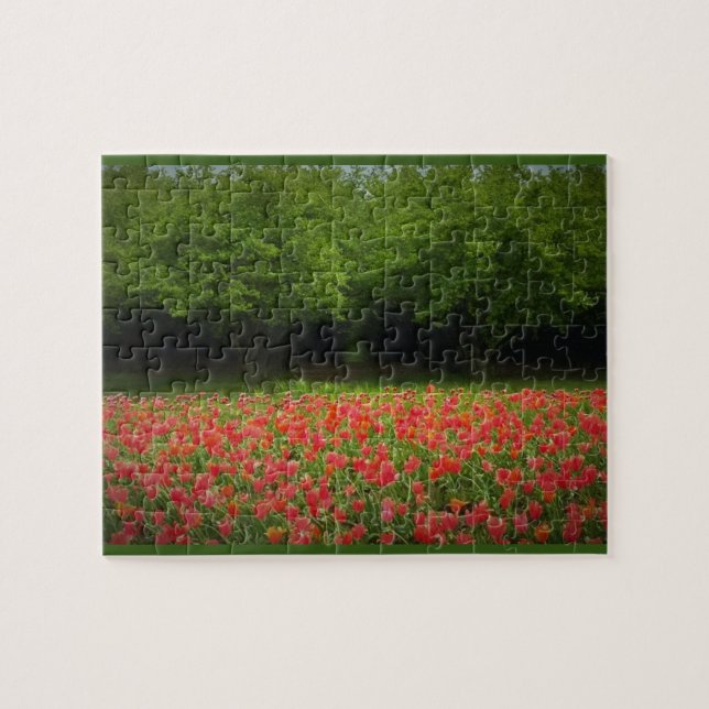 Tulips & Träd Pussel (Horisontell)