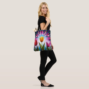 Tulips-trio: en Springtime Beauty-explosion Tygkasse