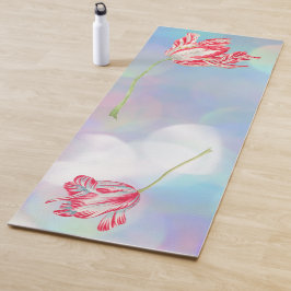 Tulips Vintage Flowers Yoga Mat