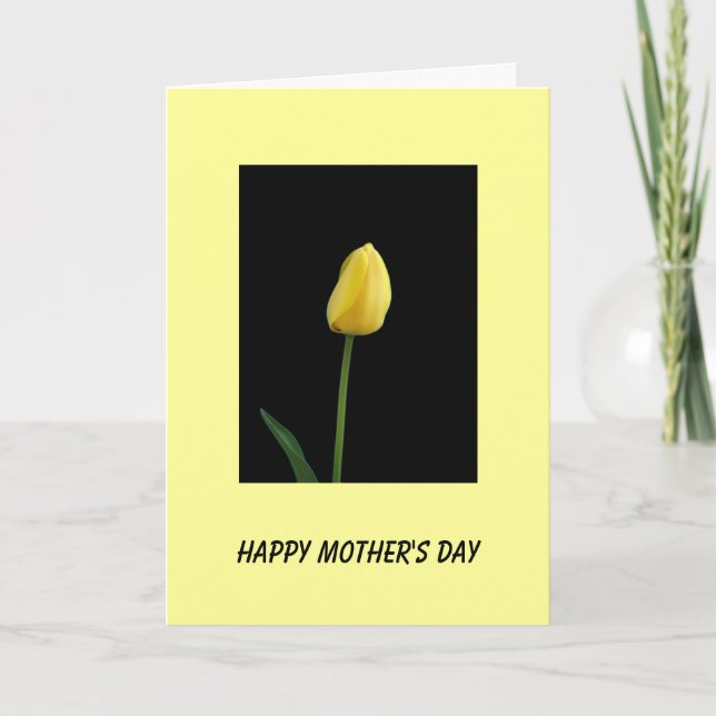 Tuliska blommor från lycklig mors dag kort (Framsida)