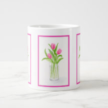 Tuliska i Vatten Handmålad vattenfärgsBlommigt