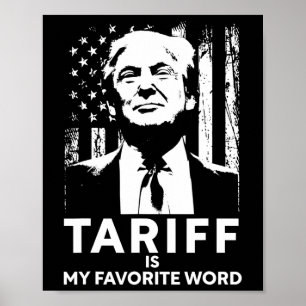 Tull är mitt favoritord Trump Roligt talesätt Poster