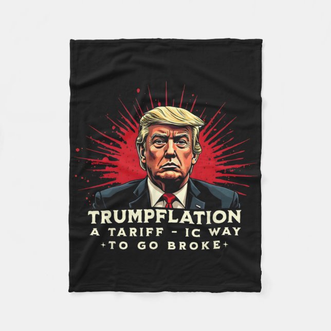 Tull Detta Röstar På Him Anti Trump Tullar suger Fleecefilt (Framsidan)