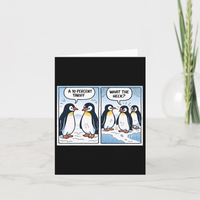 Tull på penguins tariffer 10 % för politiska Sarca Kort (Framsida)