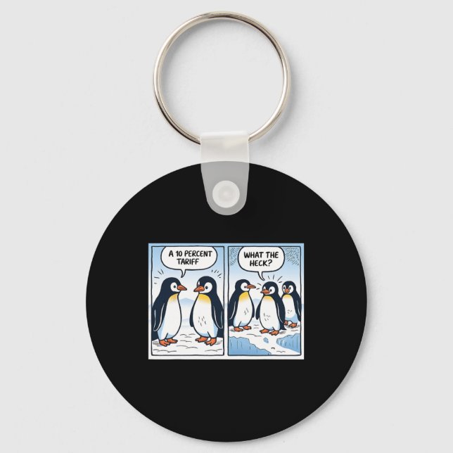Tull på penguins tariffer 10 % för politiska Sarca Nyckelring (Framsida)