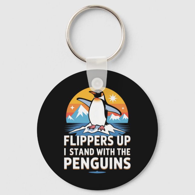 Tull Penguins mot Tull Liberation Day Wome Nyckelring (Framsida)