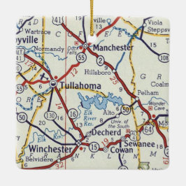 Tullahoma TN Julgransprydnad Keramik