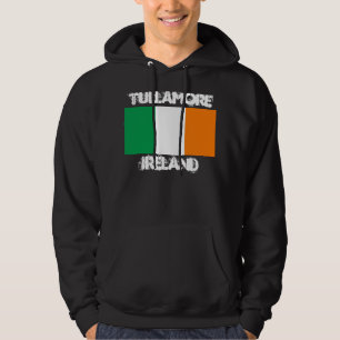Tullamore, Irland med irländsk flagga Hoodie