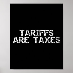 Tullar är skatter - Anti-tull Man Kvinna Poster