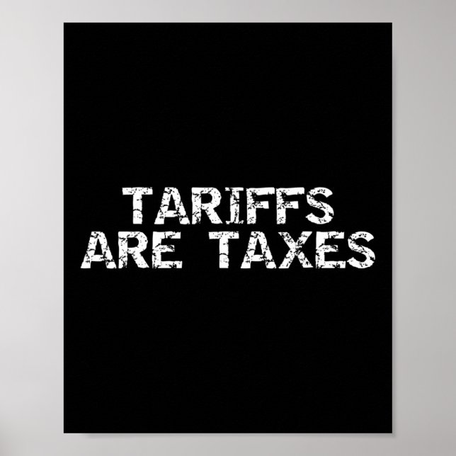 Tullar är skatter - Anti-tull Man Kvinna  Poster (Framsidan)