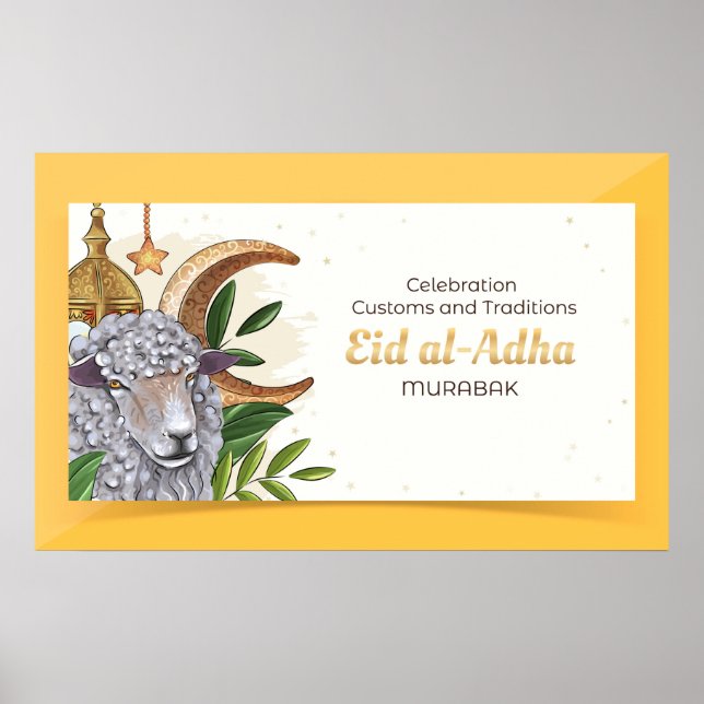 Tullar och traditioner i firande (Eid al-Adha) Poster (Framsidan)