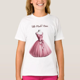 Tulle Much? Aldrig. Girls Rosa Tulle T-Shirt