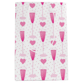 TULLGLASSER AV ROSA CHAMPAGNE OCH HJÄRTAT