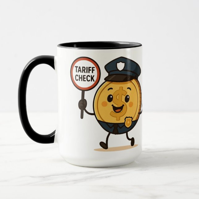 Tullkontroll av billig Guld-Tecknad-dollarmynt Mugg (Vänster)