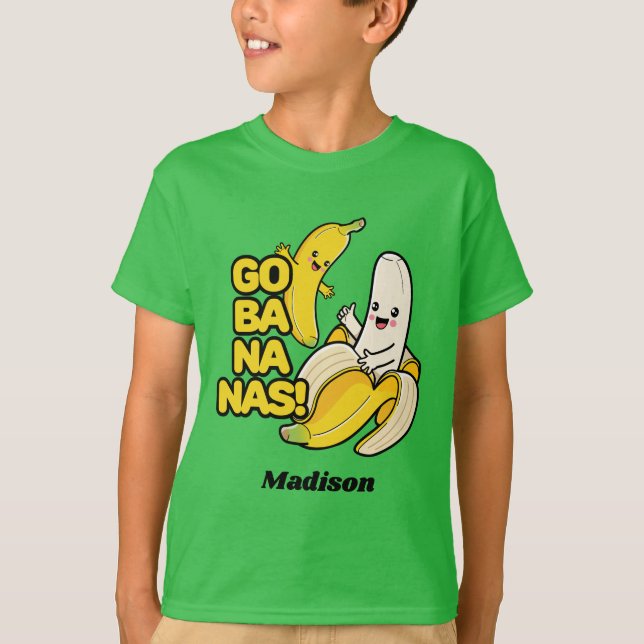 Tullnamn för Cute Bananas T Shirt (Framsida)