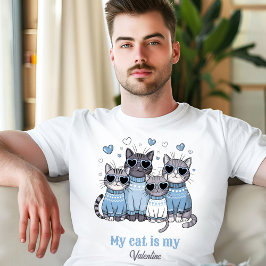 Tullnamn för den akuta Manarna Kattunge Valentine T Shirt