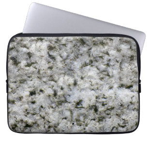 Tullnamn för Geology Sten Struktur White Granite Laptop Fodral