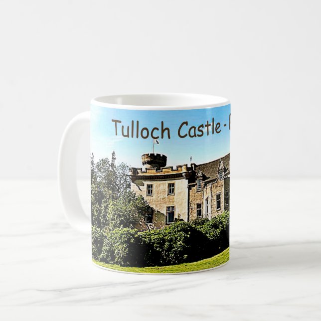 Tulloch Castle - Bain Klan Kaffemugg (Framsida vänster)