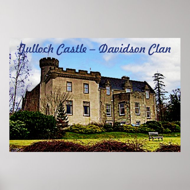 Tulloch Castle – Davidson Clan Poster (Framsidan)