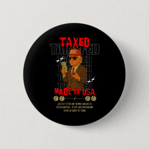 Tullpappa rolig Trump-design – politisk meme A Knapp