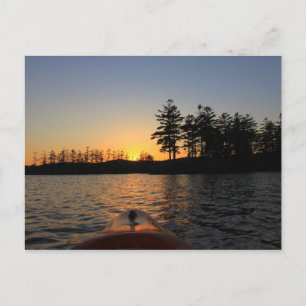 Tully Sjö Sunset Kayak Royalston MORSA Vykort
